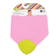 Crewbeads, Drool Bib with 100% Silicone Teether and Waterproof Liner