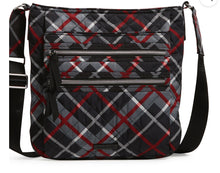 Vera Bradley "Paris Plaid" Triple Zip Hipster Crossbody