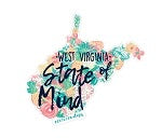 Southernology ~ Floral West Virginia State of Mind Decal