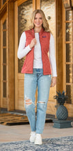 Simply Southern Puffer Vest- Rust