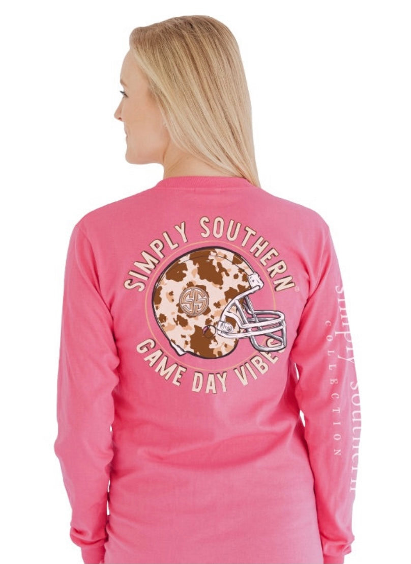 Simply Southern Game Day Vibes Football tee