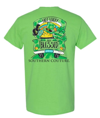 Southern Couture Not Lucky Just Blessed T-Shirt