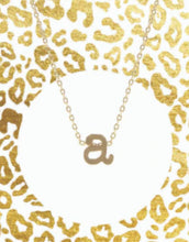 Block Initial Necklace