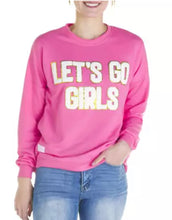 Simply Southern Sparkle Letter Pullover Let’s Go Girl