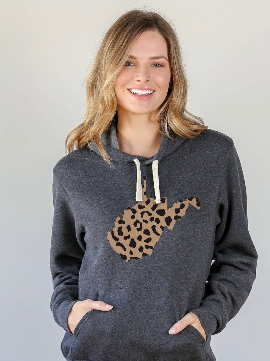 The Home T West Virginia Cheetah Hoodie