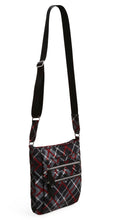 Vera Bradley "Paris Plaid" Triple Zip Hipster Crossbody