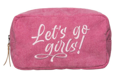 Lets Go Girls Corduroy Cosmetic Bag