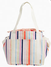 Vera Bradley "Seaside Stripe Multi" Deluxe Canvas Tote