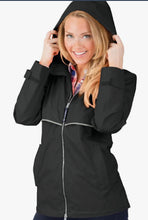 Charles River Apparel Women's New Englander Wind & Waterproof Rain Jacket Black