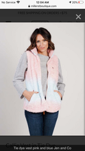 Tie Dye Sherpa Vest