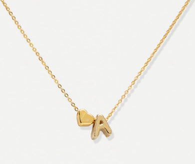 You are Loved Initial Necklace