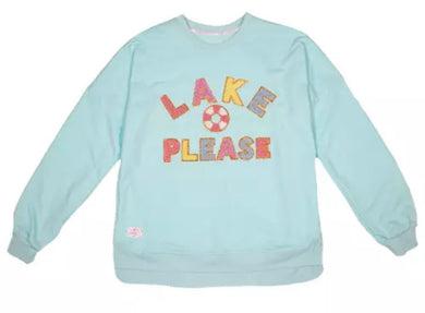 Simply Southern Sparkle Lake Please Crewneck Sweatshirt