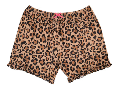 Simply Southern Ruffle Sleep Short Leopard