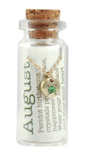 Birthstone Necklace Bottles