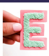 Chenille Letter Stickers (Removable)