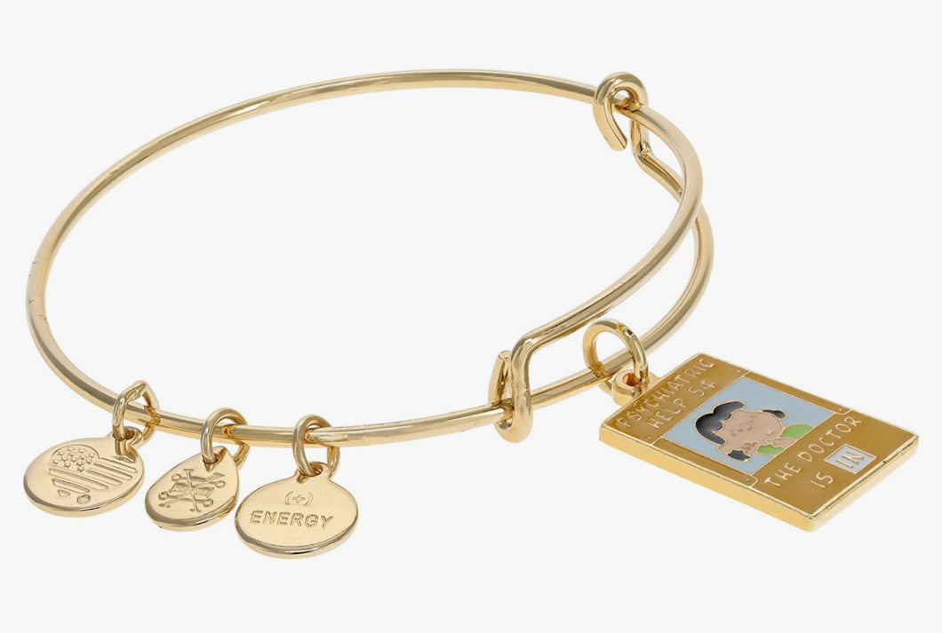 Alex and Ani Peanuts™ The Doctor Is In Charm Bangle