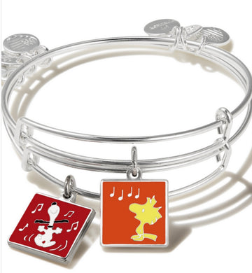 Alex and Ani Peanuts™ Snoopy and Woodstock Set of 2