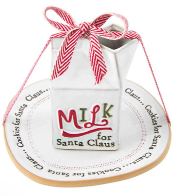 Milk and Cookies Santa Set