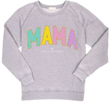 Simply Southern Grey Mama Puff Letter Sweatshirt