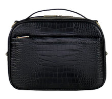 TWELVElittle LUXE DIAPER CLUTCH FOR DIAPER BAG IN BLACK CROC