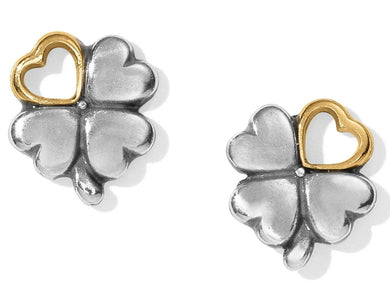 Brighton Clover Heart Mini Post Earrings