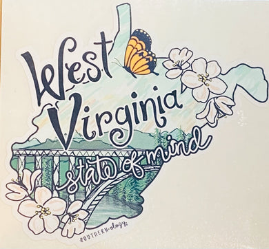 Southernology ~ WV State of Mind Decal