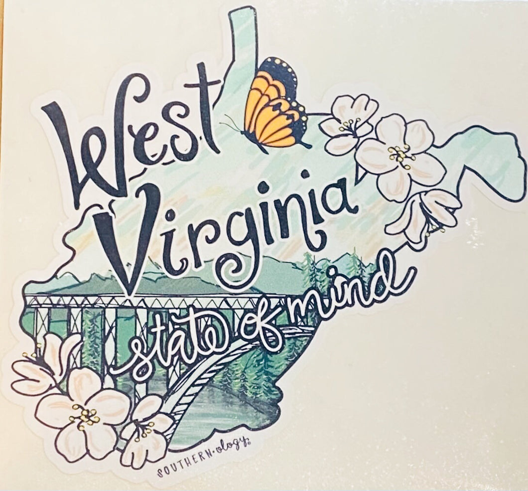 Southernology ~ WV State of Mind Decal