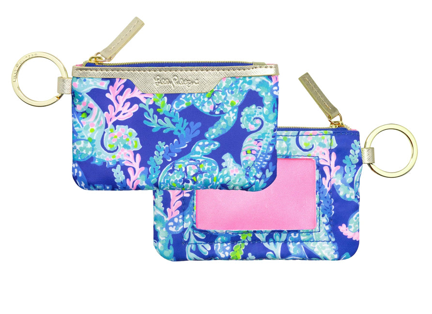 Lilly Pulitzer ID Case, Turtle Villa