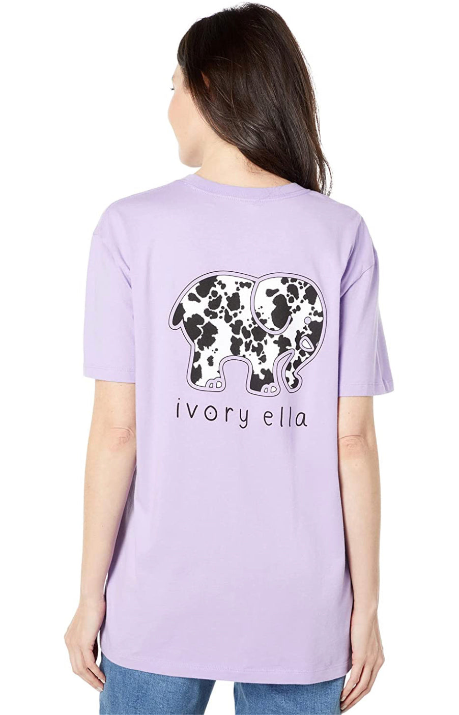 Ivory Ella Cow Print Tee