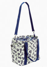 Vera Bradley "Adrift Coral Blue" Deluxe Straw Tote