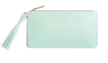 Katie Loxton ~ FLORRIE TASSEL POUCH | LOVE LIFE | MINT