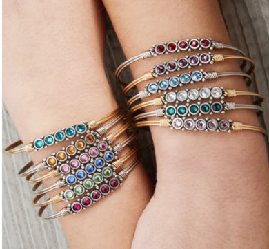 Luca + Danni Birth Month Cuff Bracelets