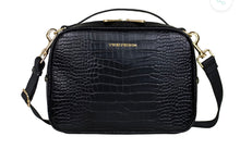 TWELVElittle LUXE DIAPER CLUTCH FOR DIAPER BAG IN BLACK CROC