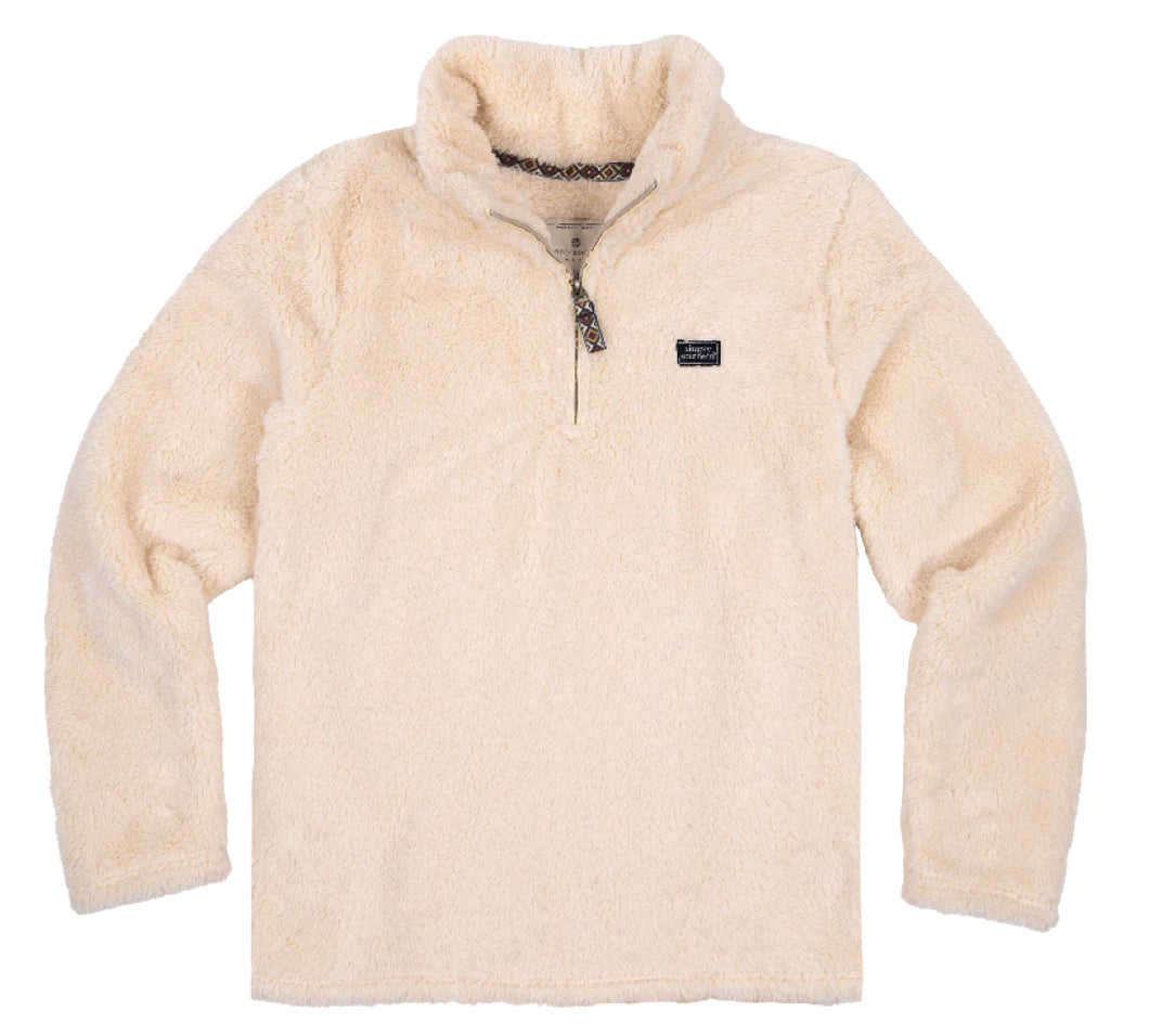Simply Southern Y-Neck Pullover Cream