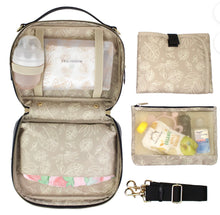 TWELVElittle LUXE DIAPER CLUTCH FOR DIAPER BAG IN BLACK CROC