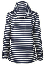 Charles River Women's New Englander Navy Striped Rain Jacket