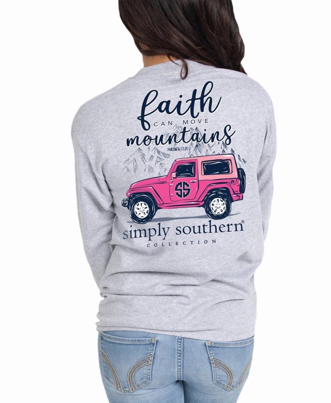 Simply Southern ~ Faith can move mountains Jeep