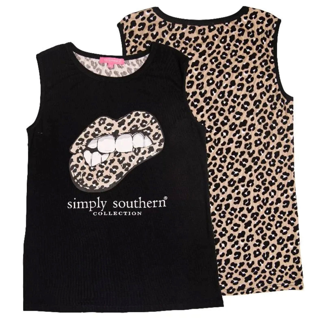 YOUTH Simply Southern Tank Top Lips