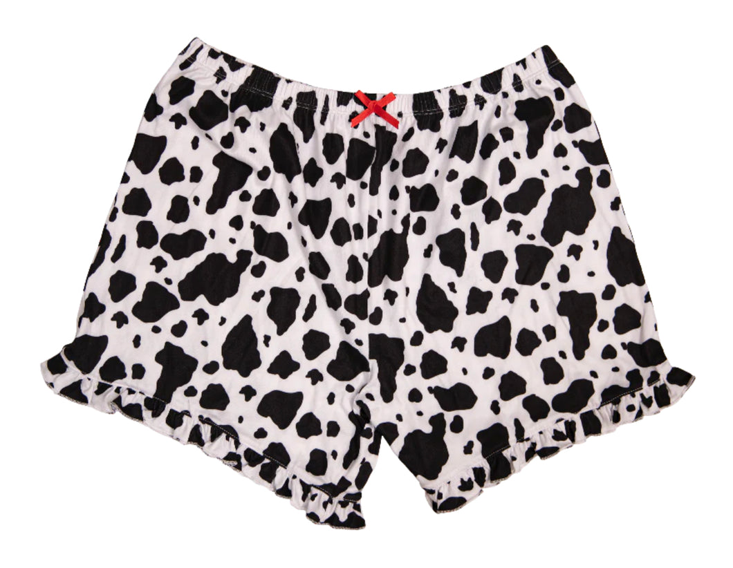 Simply Southern Ruffle Sleep Short Cow