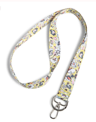 Vera Bradley Wide Lanyard Sunny Garden