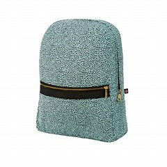 Aqua Cheetah Seersucker Backpack