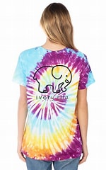 Ivory Ella Desert Rainbow Tee- Purple, Orange, and Blue